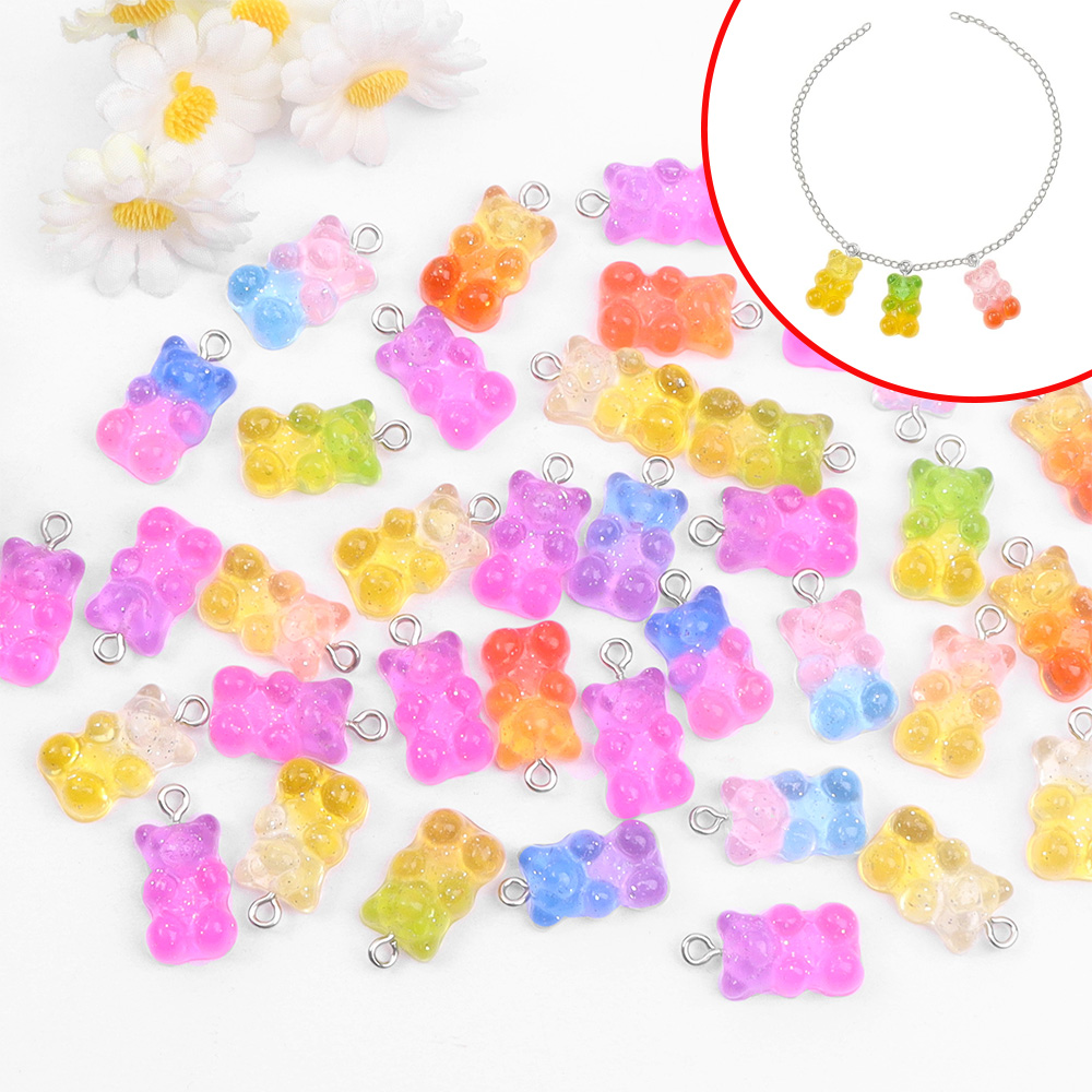 60pcs Dual Color Resin Bear Sh - Resin Craft Material recension och pris