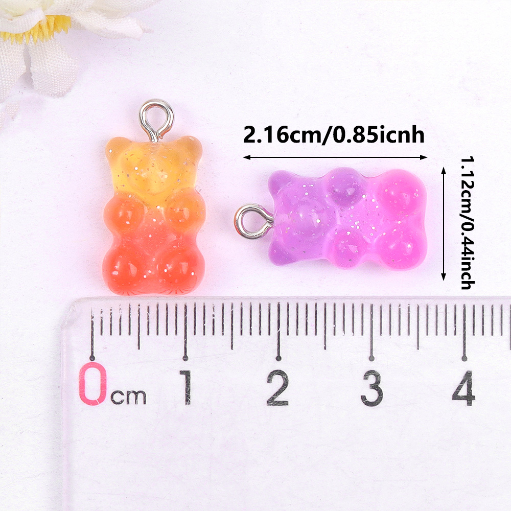 60pcs Dual Color Resin Bear Sh - Resin Craft Material recension och pris