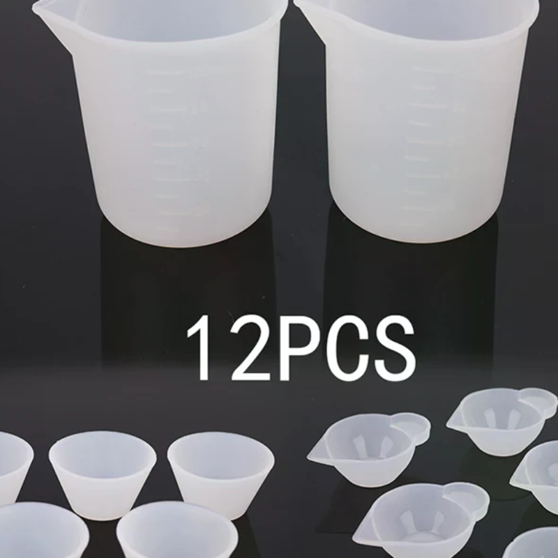 12Pcs Silicone Mixing Measurin - Mixing Cup Silicone recension och pris