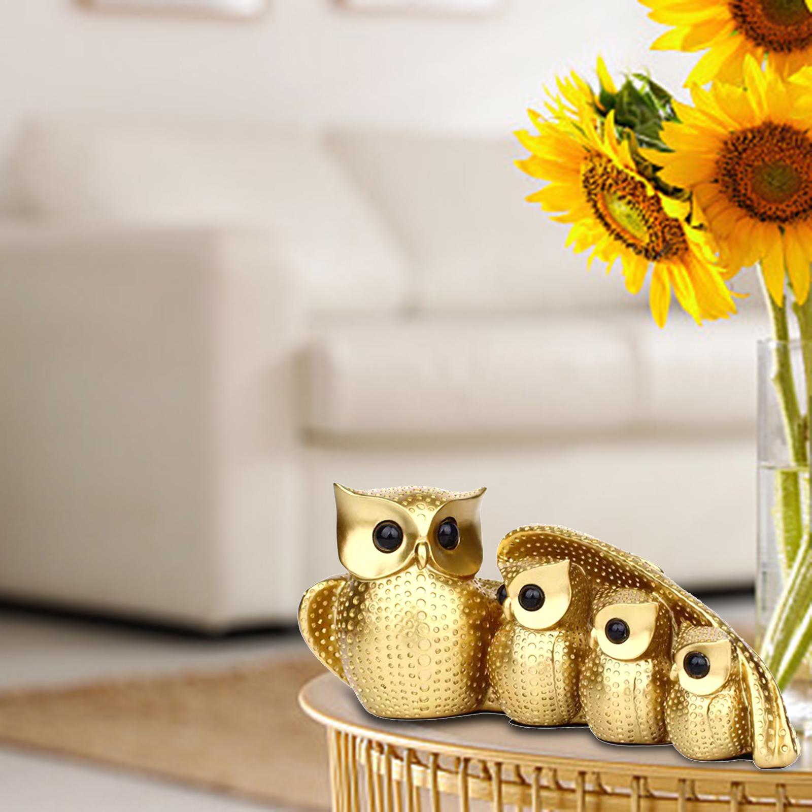 Owl Statue Family of Four Owl  - Crafting Resin recension och pris