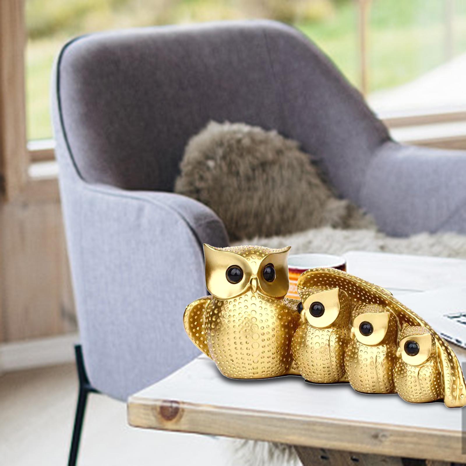 Owl Statue Family of Four Owl  - Crafting Resin recension och pris