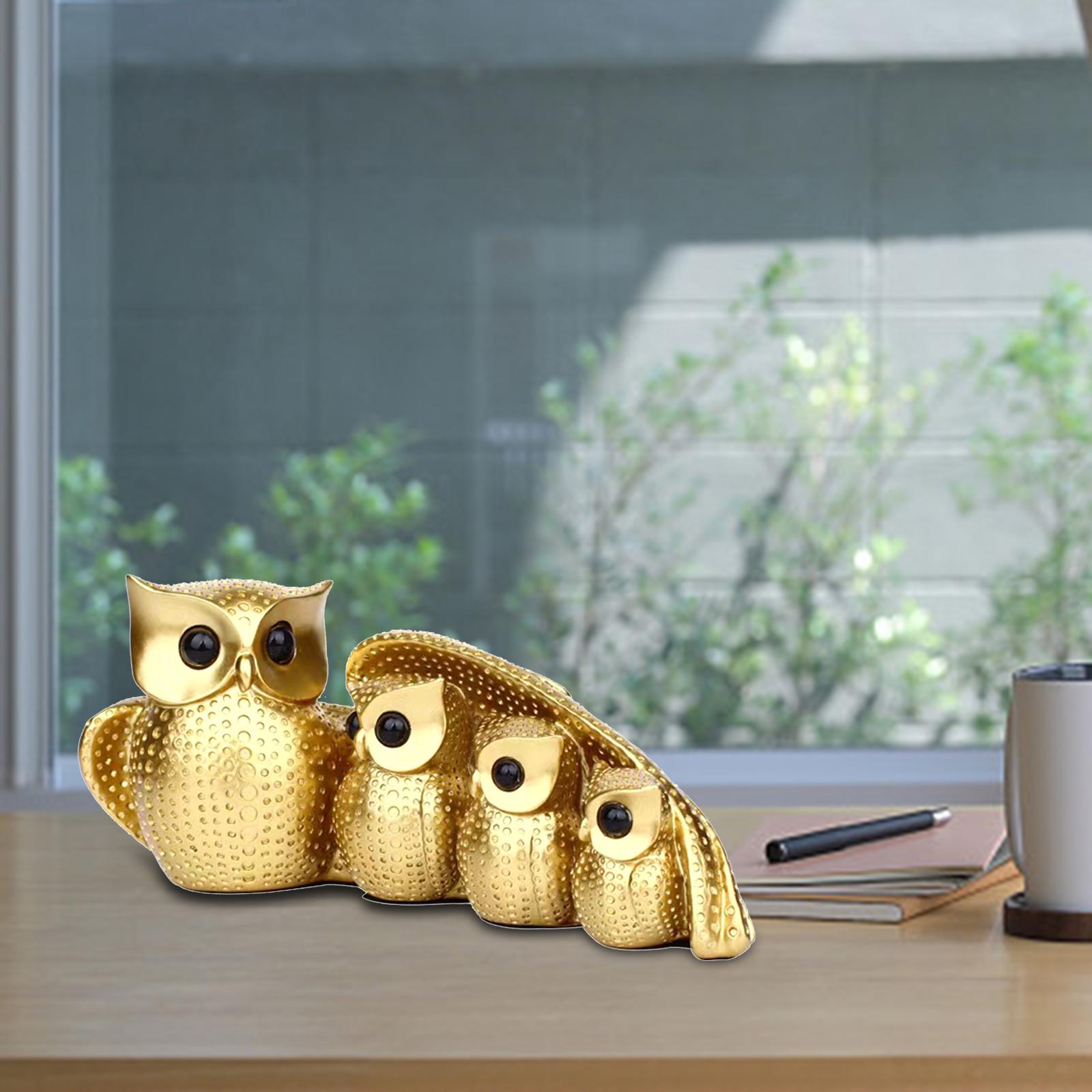Owl Statue Family of Four Owl  - Crafting Resin recension och pris