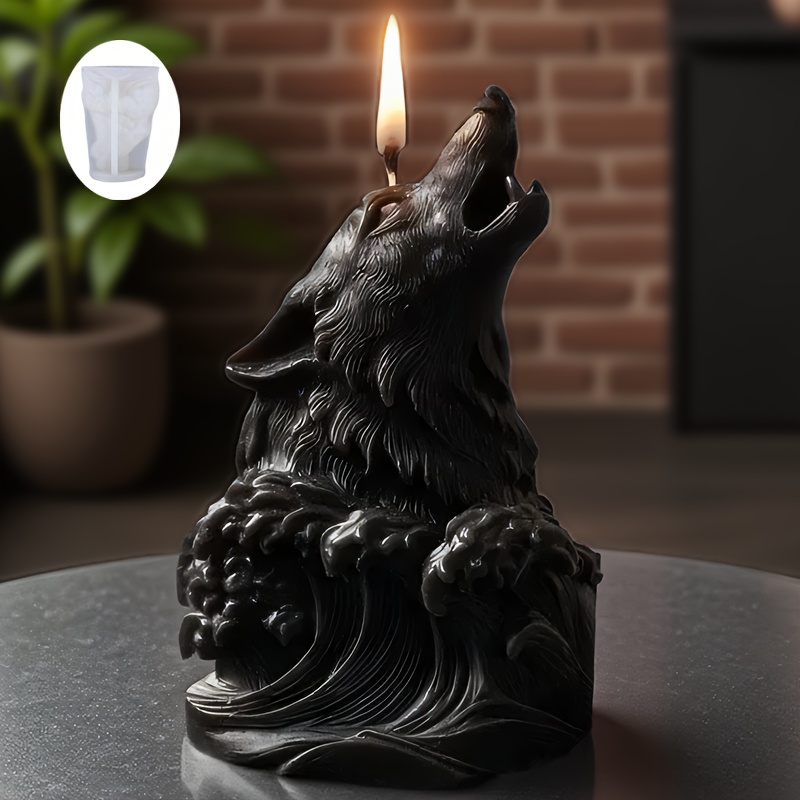 Dramatic Wolf and Ocean Wave C - Resin Ocean Wave Mold recension och pris