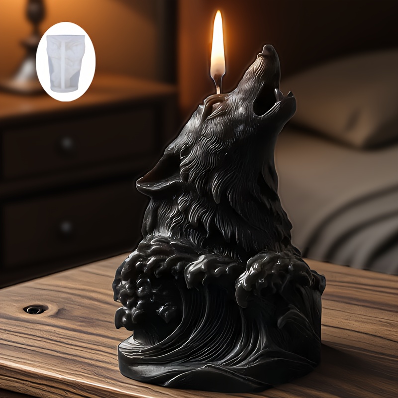 Dramatic Wolf and Ocean Wave C - Resin Ocean Wave Mold recension och pris