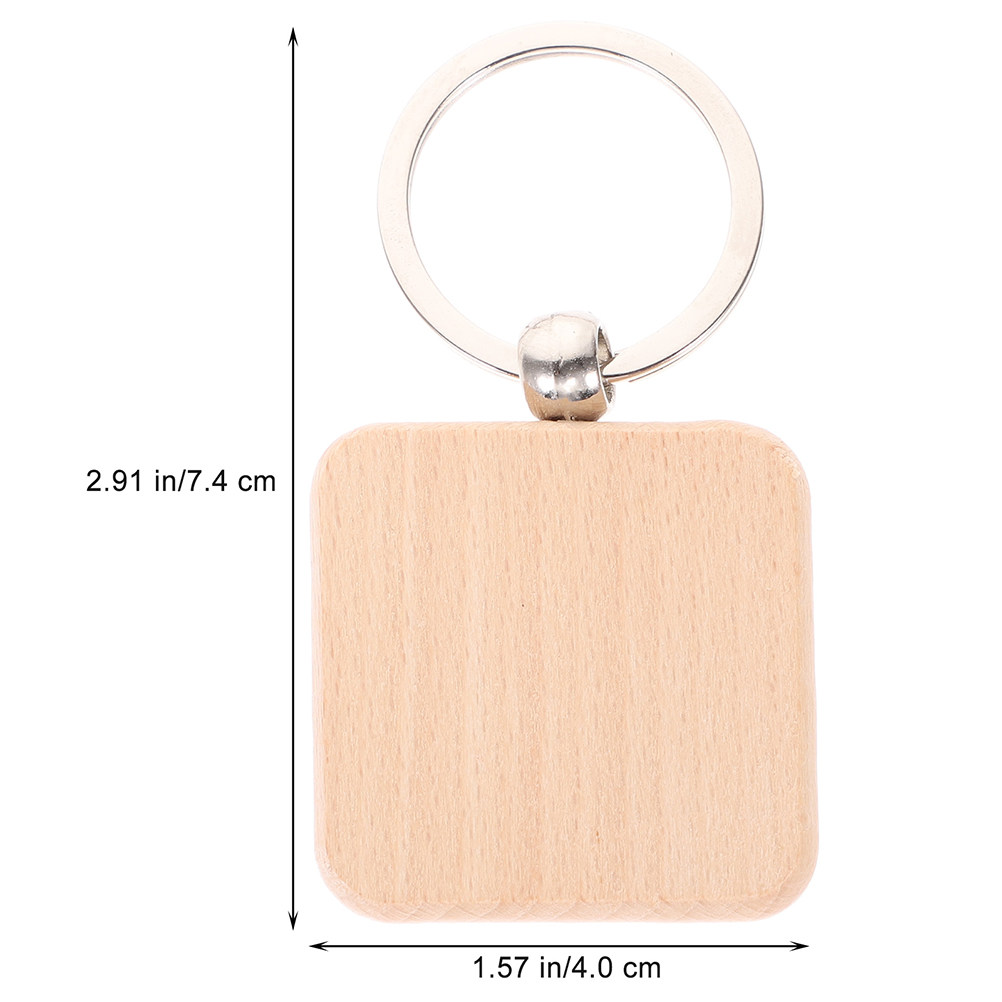 12Pcs Wooden Keychain Blanks U - Wood Ring Blank recension och pris