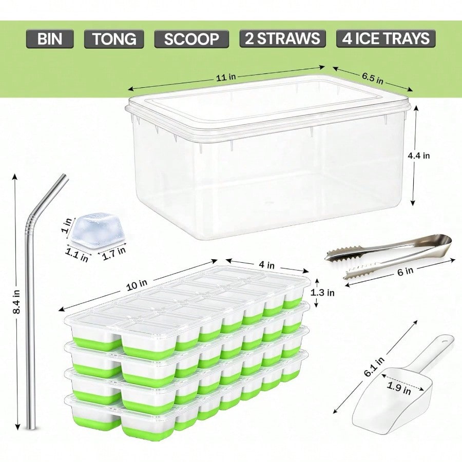 56pcs Tray With Lid And Bin –  - Silicone Mold Tray recension och pris