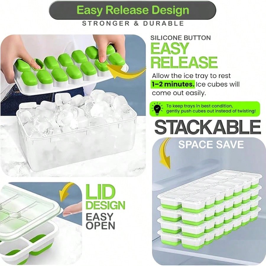 56pcs Tray With Lid And Bin –  - Silicone Mold Tray recension och pris