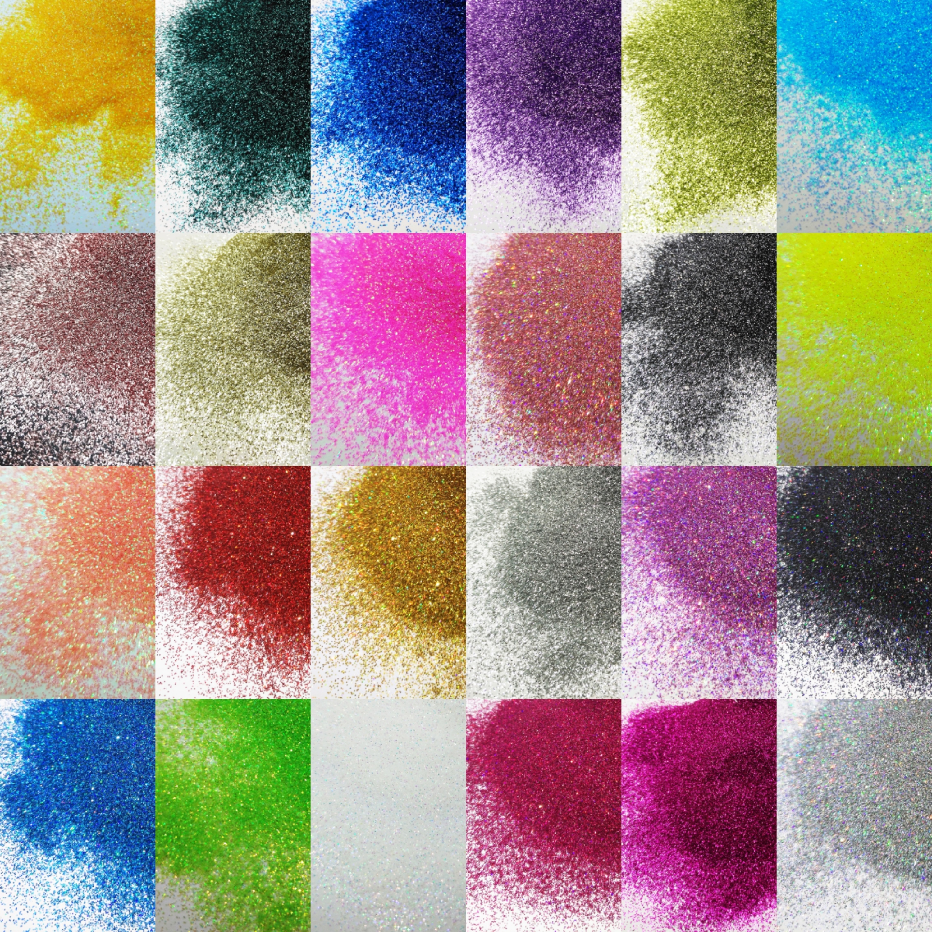 24-Color Cosmetic Iridescent H - Resin Glitter Pack recension och pris