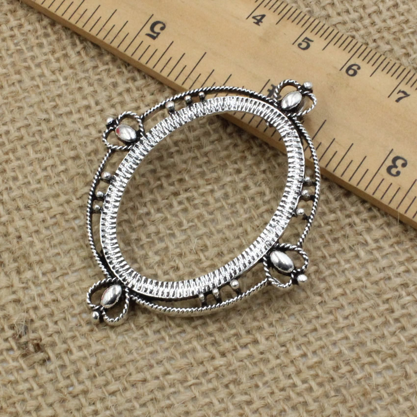 Fit 30x40mm Oval Cabochon Anti - Bezels Set Pendant recension och pris