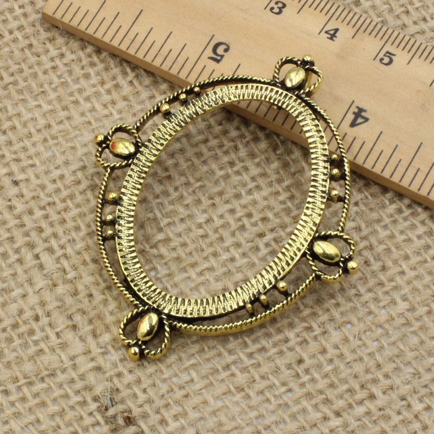 Fit 30x40mm Oval Cabochon Anti - Bezels Set Pendant recension och pris