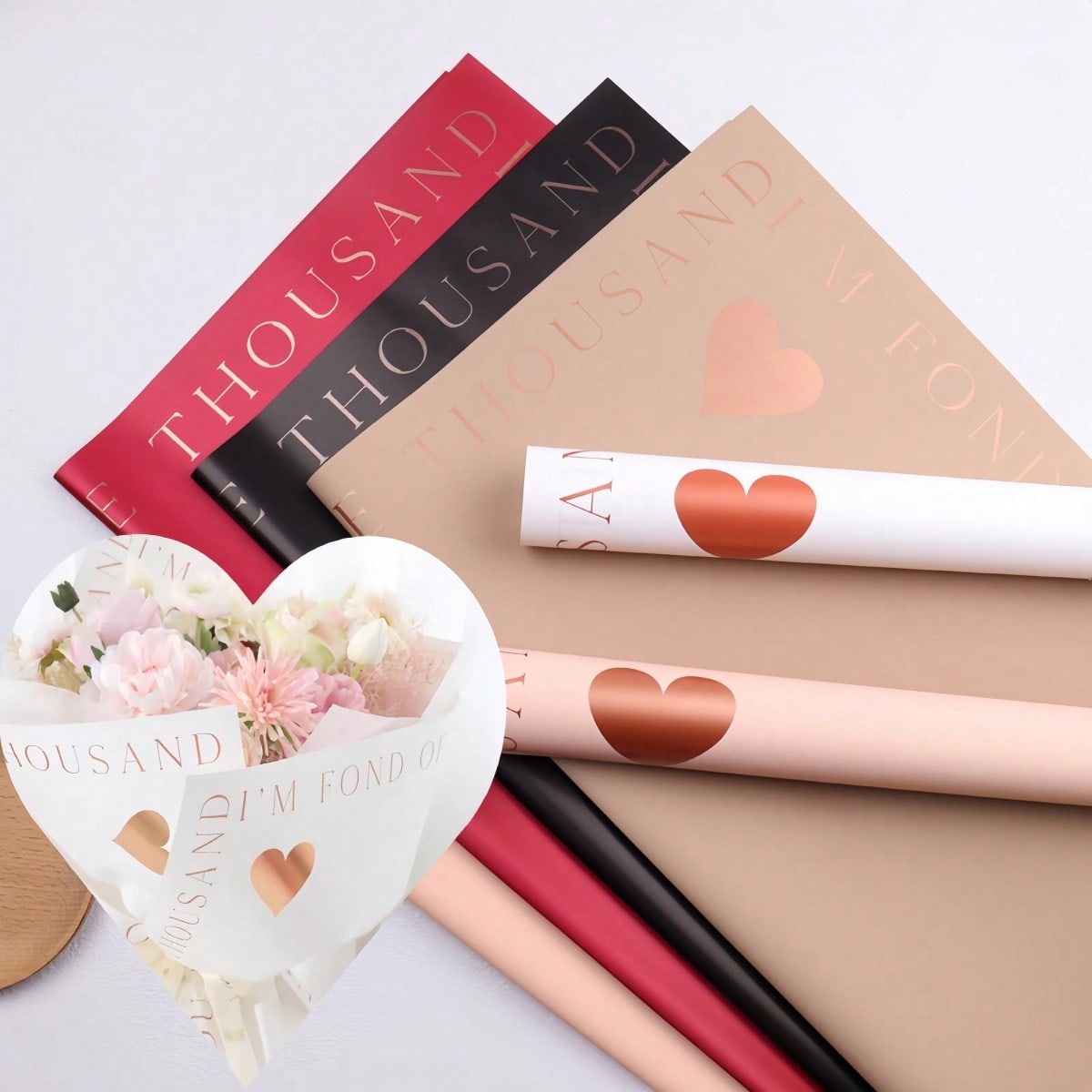 20 Sheets/Pack Gold Foil Heart - Gold Foil Flakes recension och pris