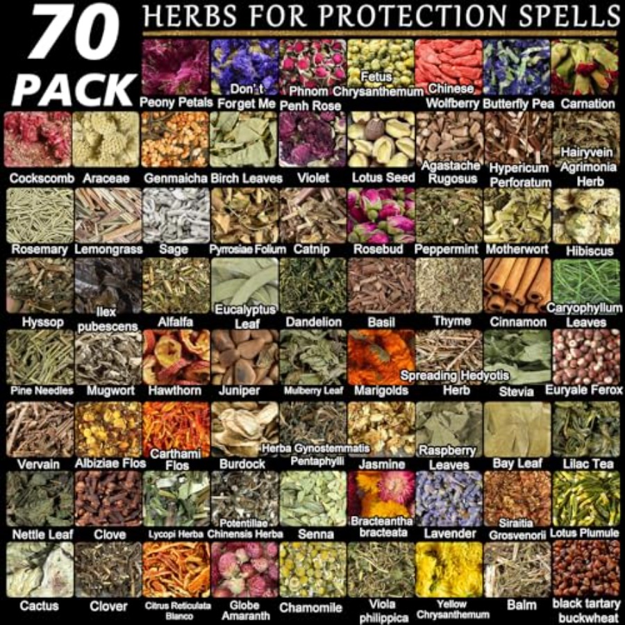 70pack Witchcraft Supplies Her - Dried Flower Bulk recension och pris
