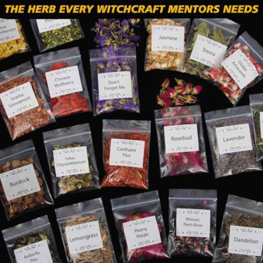 70pack Witchcraft Supplies Her - Dried Flower Bulk recension och pris