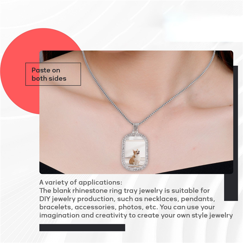 WORTHOWN-48Pcs Sublimation Rhi - Bezels Set Pendant recension och pris