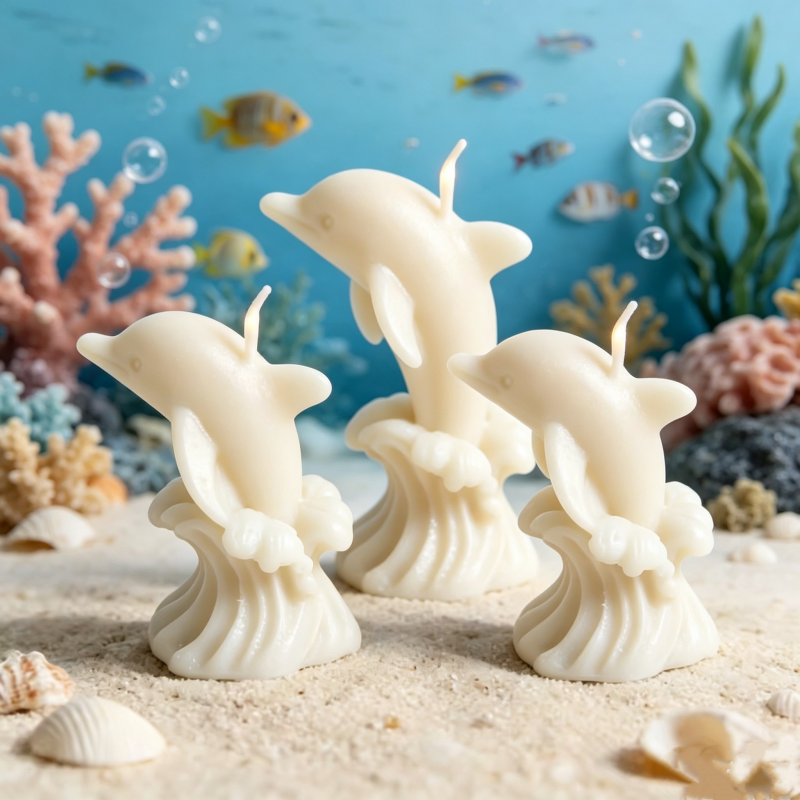 3D Whale & Dolphin with Wave S - Resin Ocean Wave Mold recension och pris