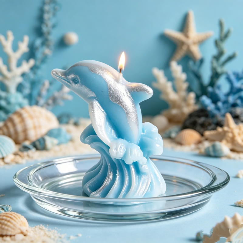 3D Whale & Dolphin with Wave S - Resin Ocean Wave Mold recension och pris