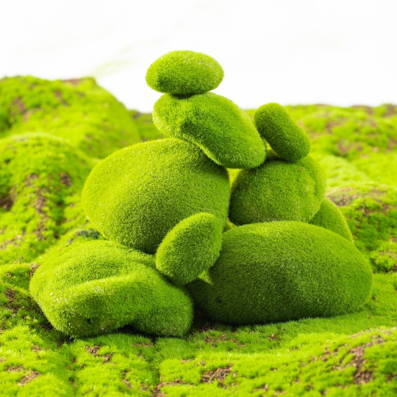 10pcs Artificial Moss Stones F - Terrarium Moss Art recension och pris