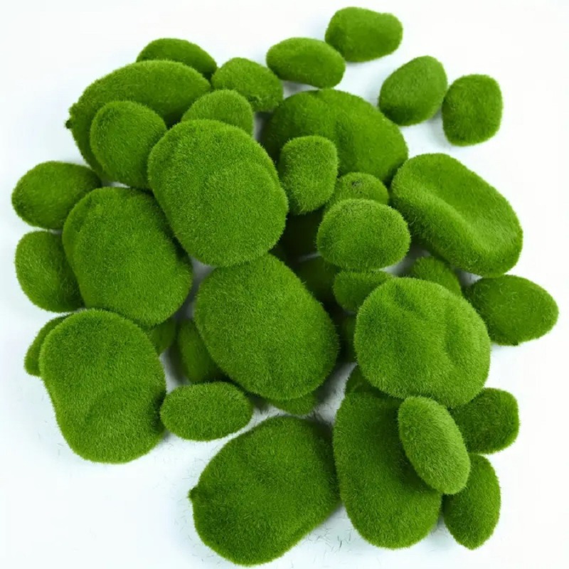 10pcs Artificial Moss Stones F - Terrarium Moss Art recension och pris