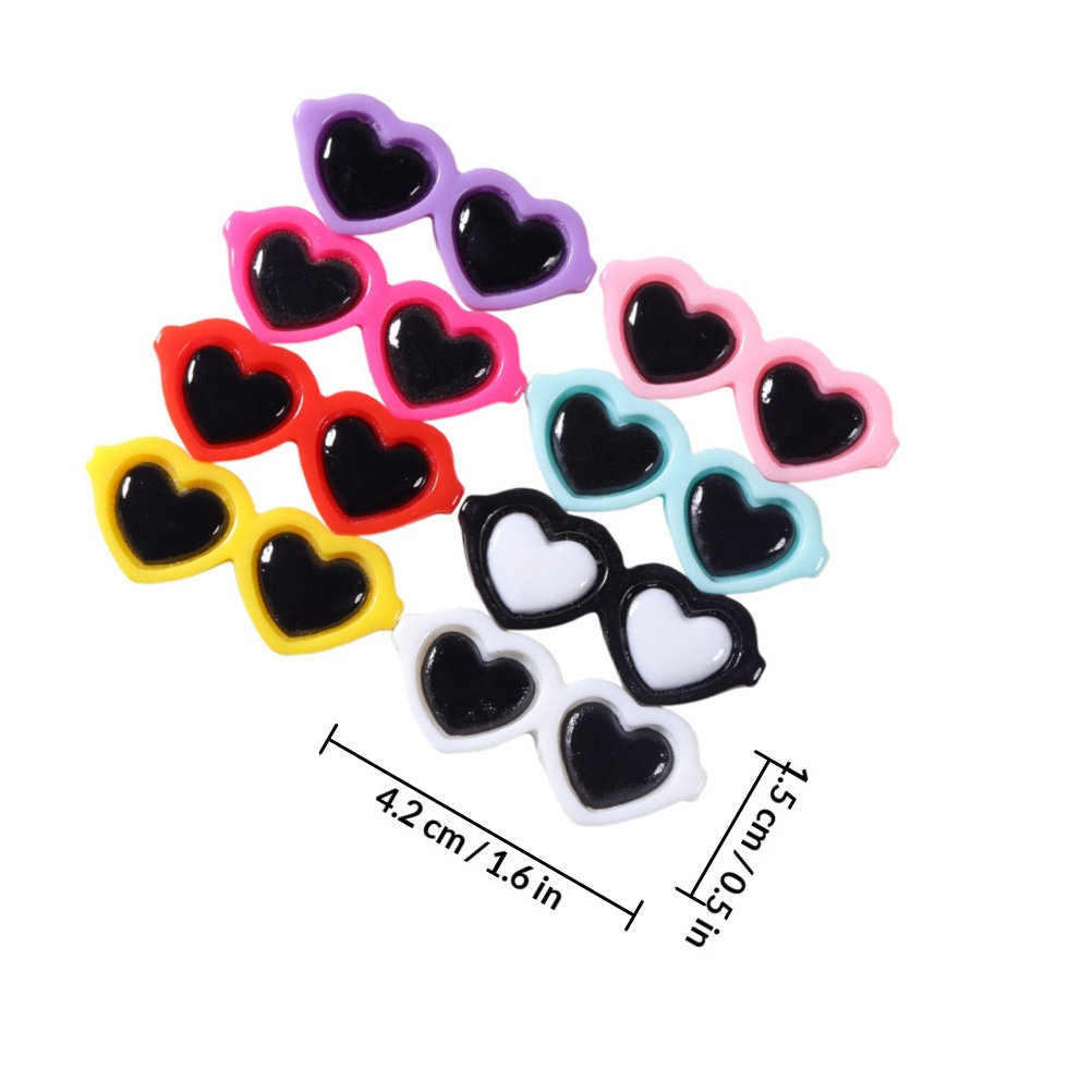50Pcs Delicate Glasses Resin C - Resin Crafts Diy recension och pris