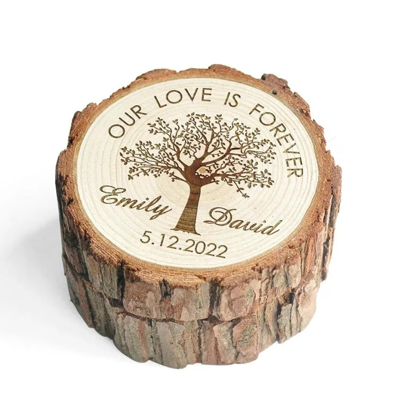 Personalized Wooden Wedding Ri - Wood Ring Blank recension och pris