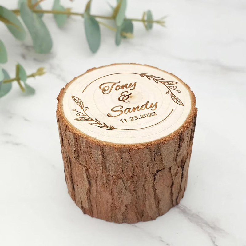 Personalized Wooden Wedding Ri - Wood Ring Blank recension och pris