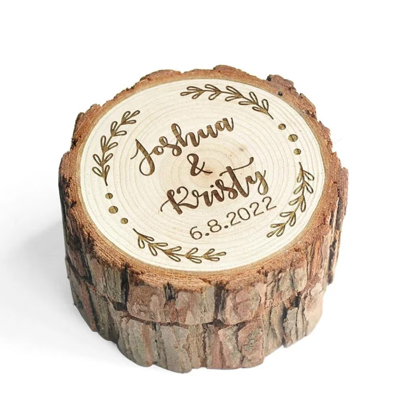 Personalized Wooden Wedding Ri - Wood Ring Blank recension och pris