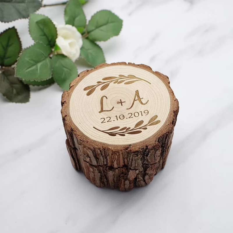 Personalized Wooden Wedding Ri - Wood Ring Blank recension och pris