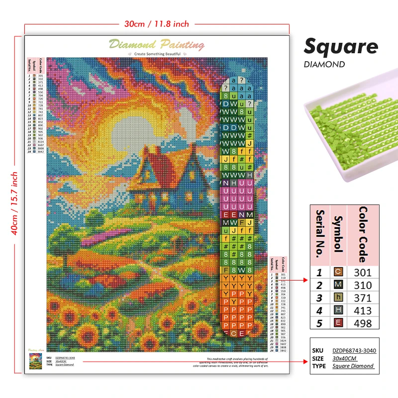 1PC frameless Easter Jesus Squ - Resin Craft Kit recension och pris