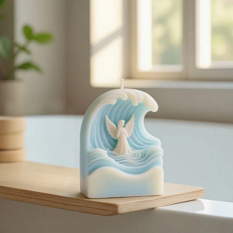 2pcs Wave Angel Silicone Mold  - Resin Ocean Wave Mold recension och pris